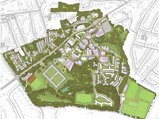 Mapa de Royal Holloway College