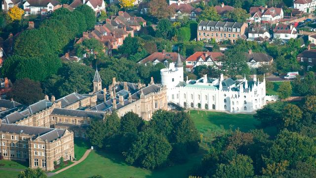 vista aérea de St. Marys University Twickenham