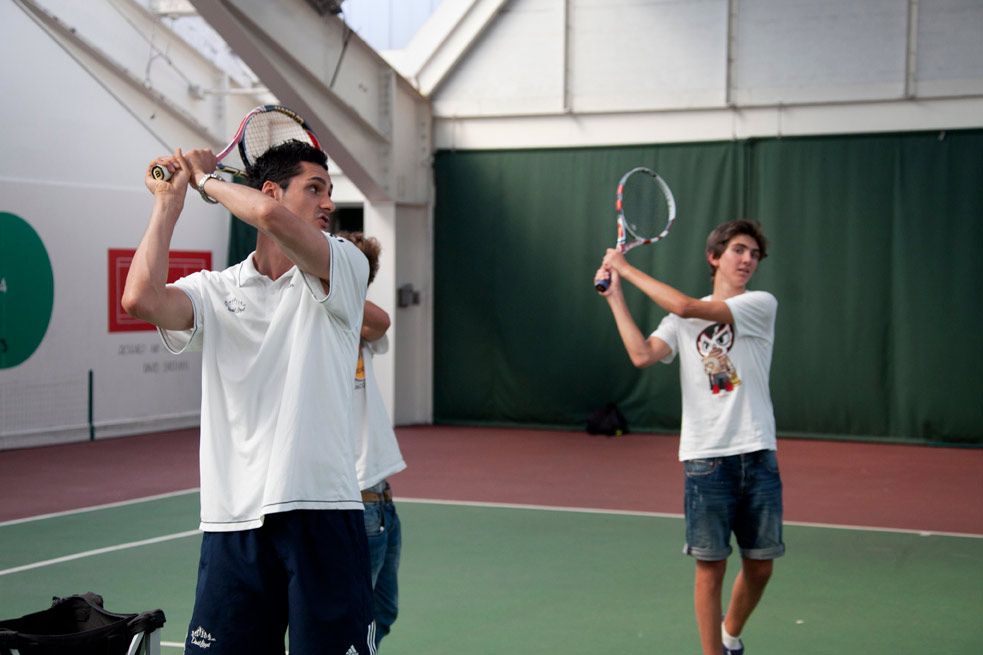 Curso de verano con tenis