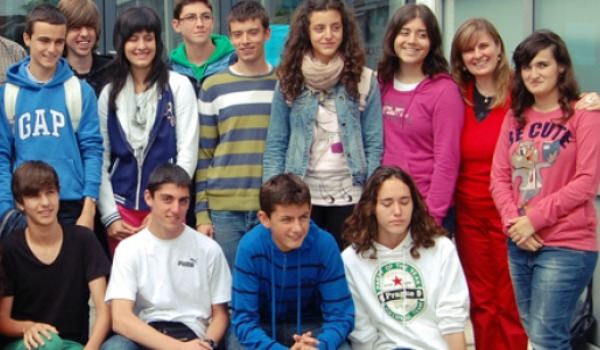 Pequeño grupo de estudiantes