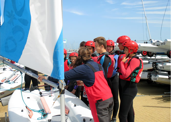 Inglés y vela en Weymouth